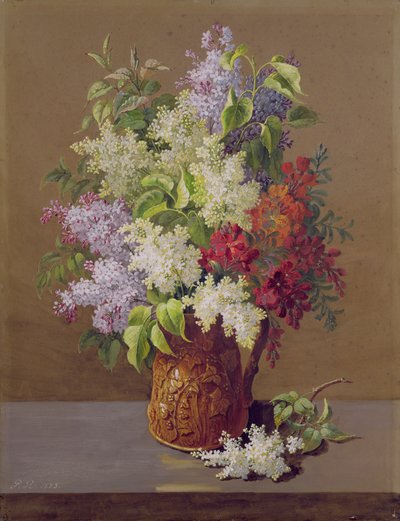 Jarrón de lilas de Pierre Joseph Redouté